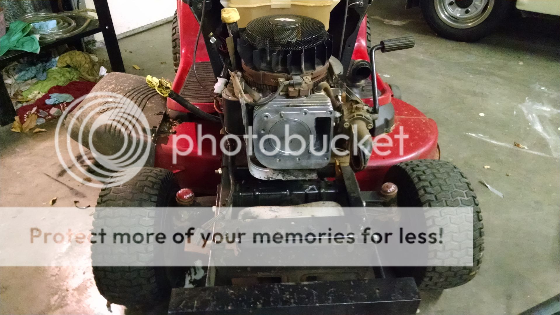 Husqvarna/Craftsman homemade front bumper from scrap metal (dumper